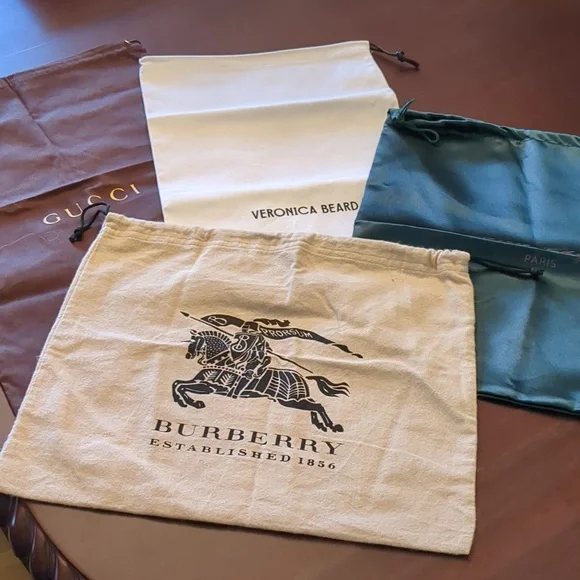 Designer Bundle of 4 Shoe /Dust Bags - Picture 1 of 8